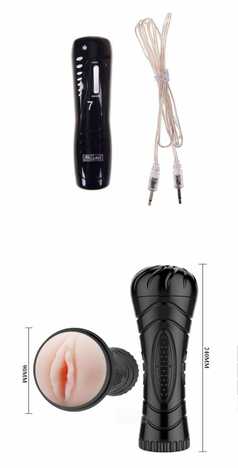 Vibrating fleshlight with 7 modes of vibration with free lubricant
